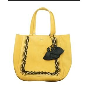 Kate Spade Tote Purse Yellow Tassel